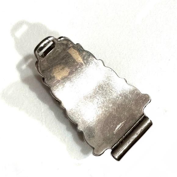 🦋 Vintage Navajo Sterling Silver Kingman Turquoise Watch Tips - Picture 5 of 6